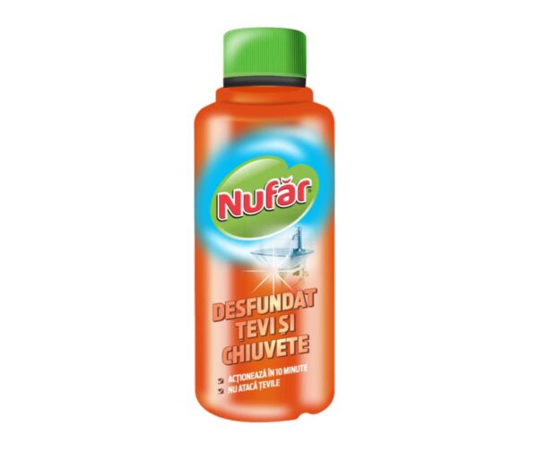 Solutie desfundat tevi si chiuvete Nufar 375 ml