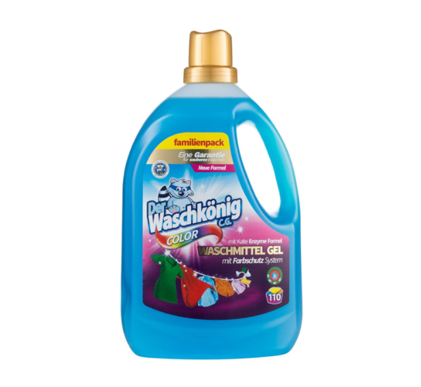 Detergent Lichid Automat Der Waschkonig Rufe Colorate 3.305L 110 Spalari