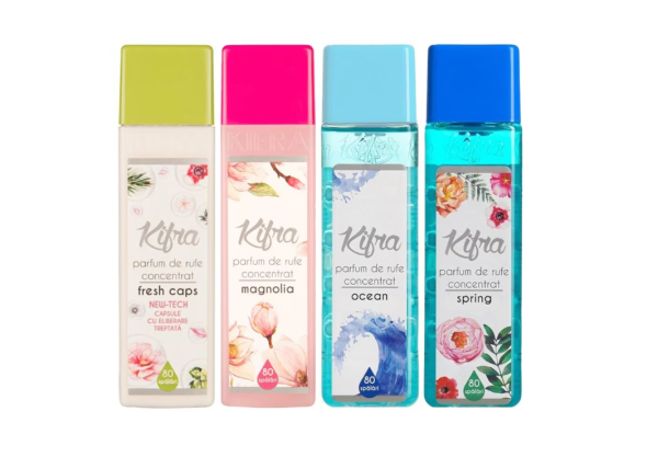 Pachet 4 x Parfum de Rufe Kifra Fresh Caps Ocean Spring Magnolia 4 x 80 Spalari 4 x 200 ml