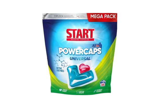 Detergent universal automat pentru rufe albe si colorate START 36 capsule 2 scaled