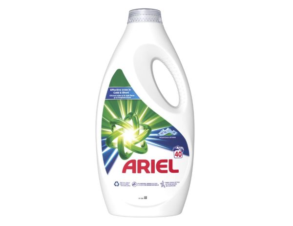 Detergent de rufe lichid Ariel Mountain Spring 40 spalari 2 Litri
