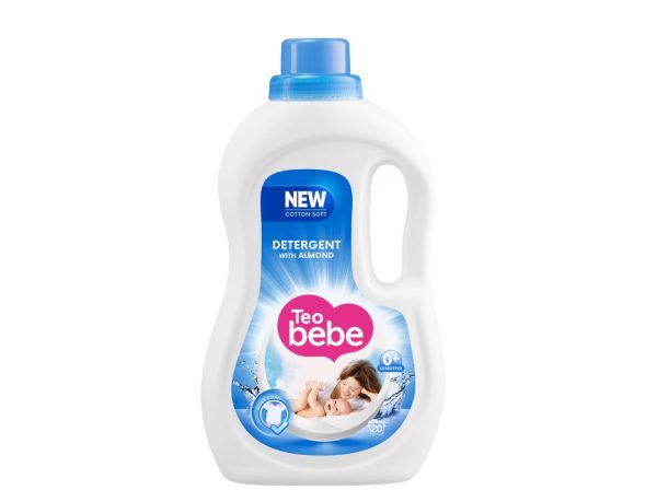 Detergent lichid automat Teo Bebe Cotton Soft Almond 1.1 L 20 spalari