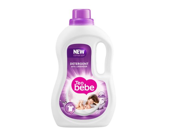 Detergent lichid automat Teo Bebe Cotton Soft Lavender 1.1 L 20 spalari