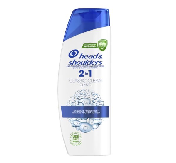 Sampon anti matreata HeadShoulders Classic Clean 2 in 1 pentru par normal 400 ml